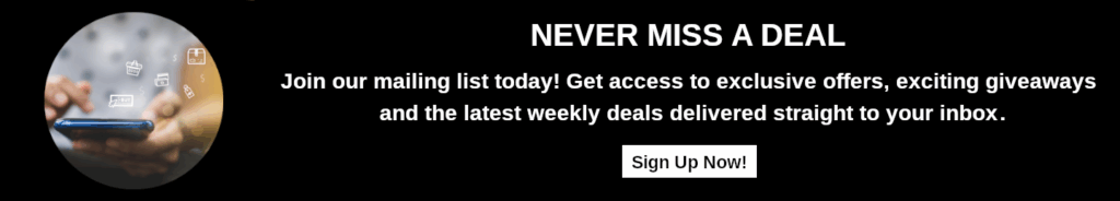 Weekly ad sign up. Join our mailing list today! Get access to exclusive offers, exciting giveaways and the latest weekly deals delivered straight to your inbox
